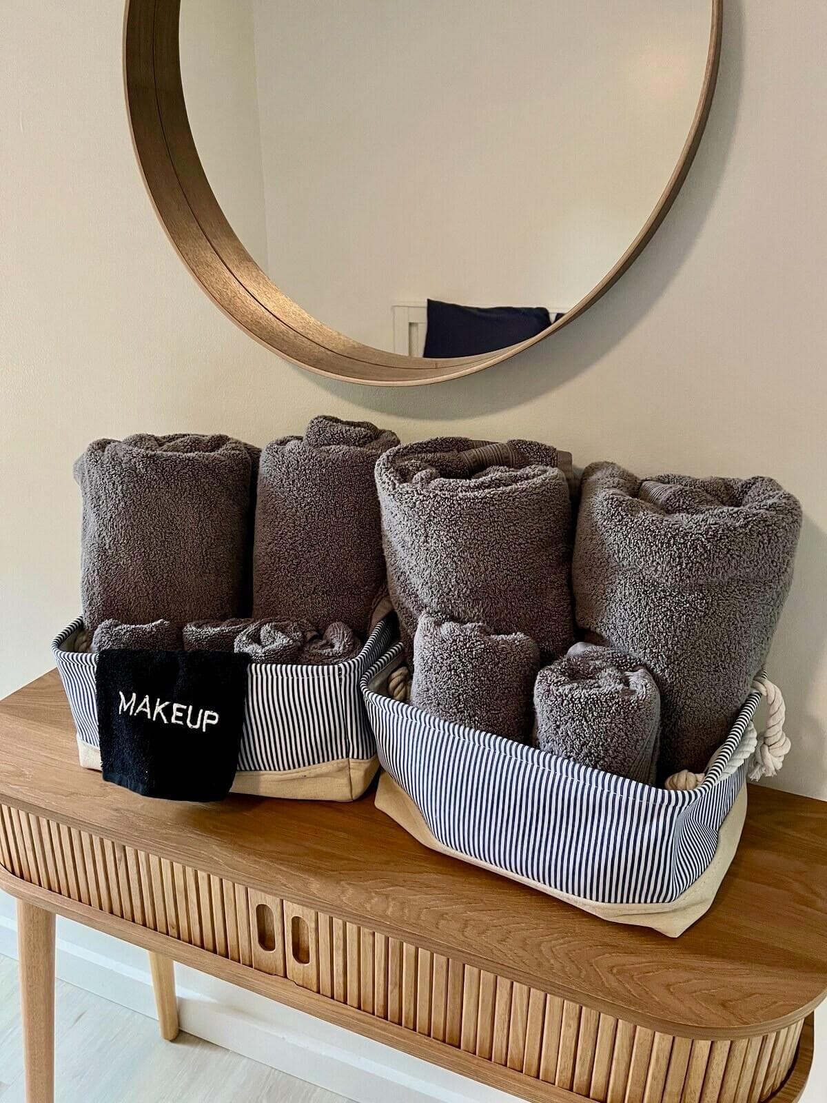 Comfortable bathroom towels for each guest